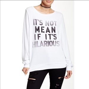 Wildfox It’s Not Mean If It’s Hilarious Top